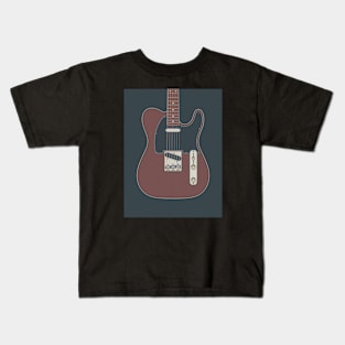 Rosewood Telly Guitar Kids T-Shirt